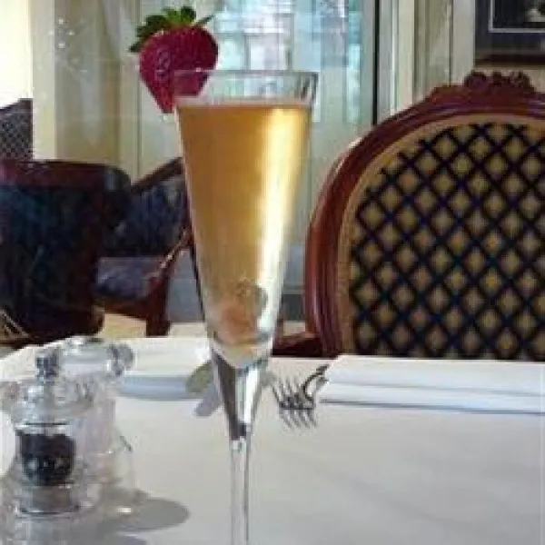 receta Le cocktail au champagne