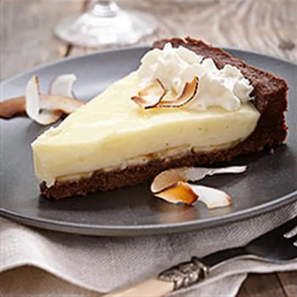 Przepis The Ultimate Banana Coconut Chocolate Cream Pie