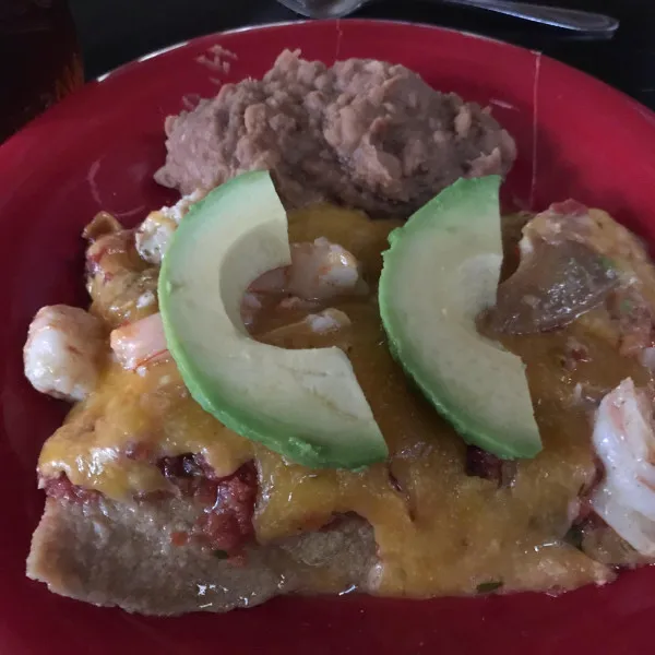 receta Enchiladas aux crevettes