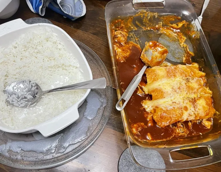 receta Poulet au fromage à la crème Enchiladas