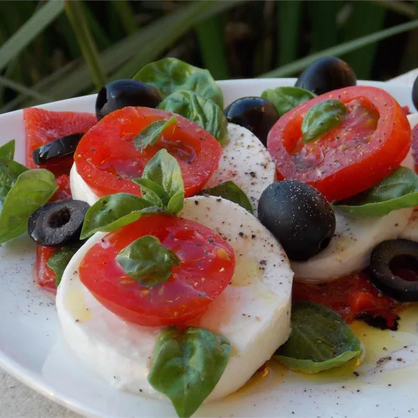 receta Salade Caprese nature