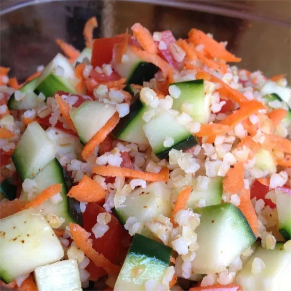 receta Salade de boulgour colorée