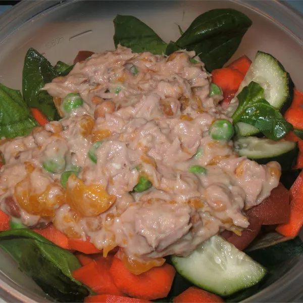 receta Salade de thon avec Orange et gingembre
