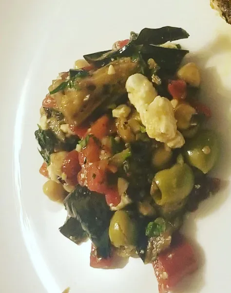 receta Ensalada De Berenjenas A La Plancha Y Pimiento Asado