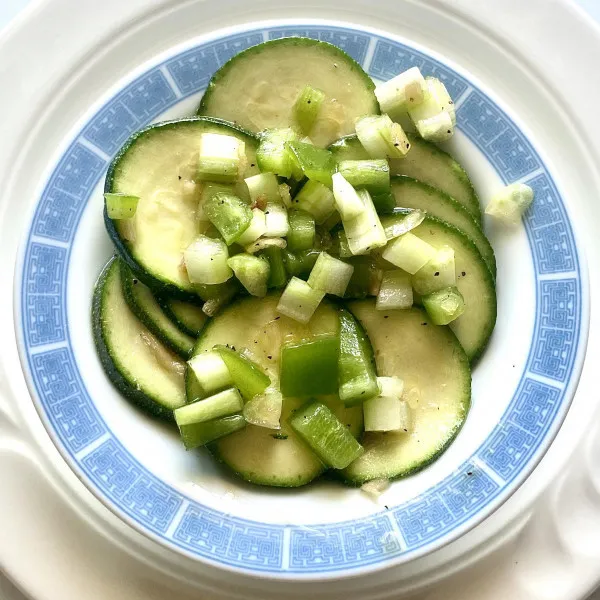 receta Salade de courgettes aigre-douce