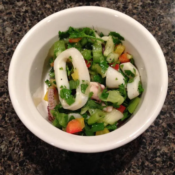 receta Salade de calamars