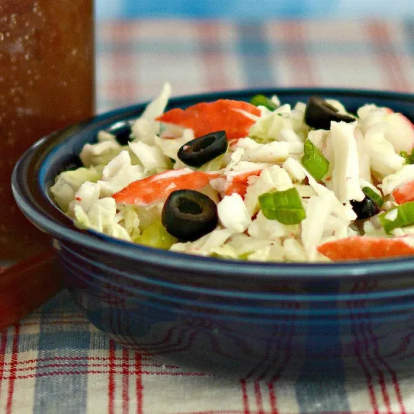 recette Salade de crabe d'été au chou Napa