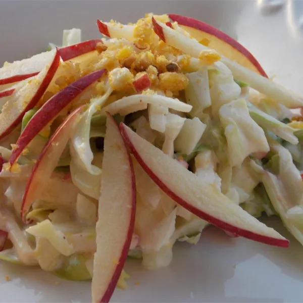receta Salade de chou aux pommes et jicama