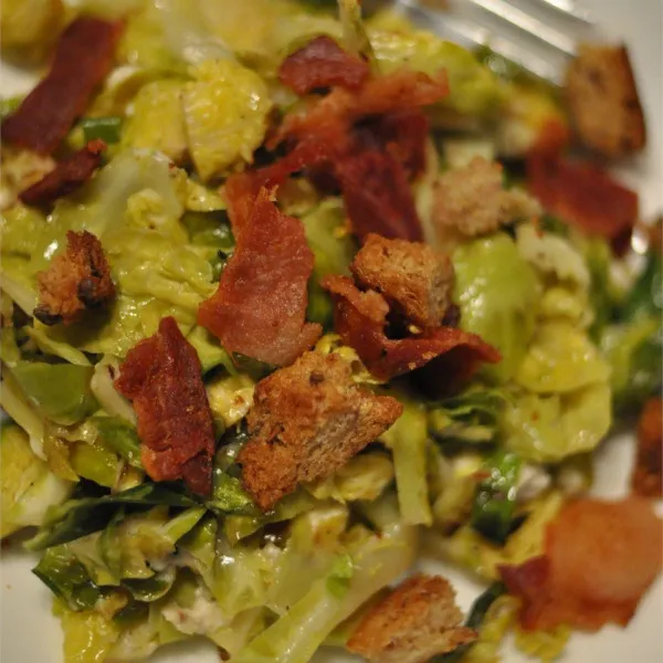 receta Salade de choux de Bruxelles au bacon