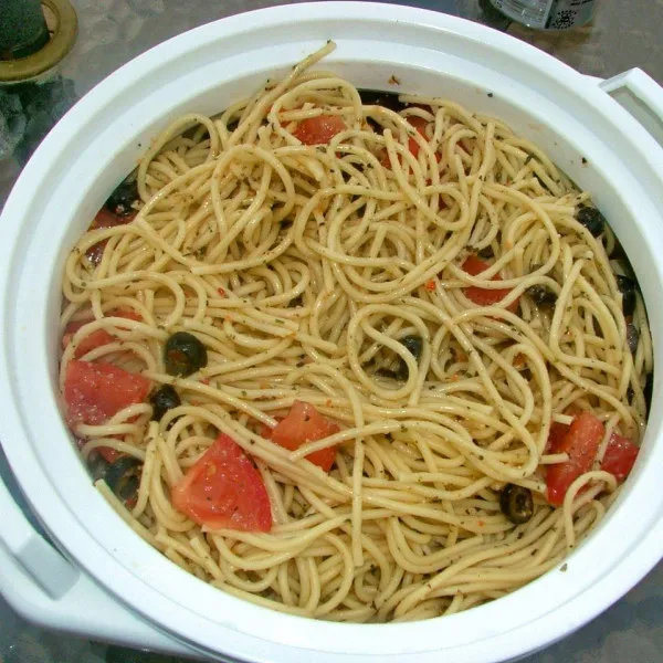 receta Ensalada De Espagueti Preparada Con Anticipación