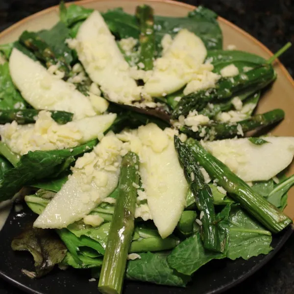 receta Salade d'Asperges Rôties et Pommes