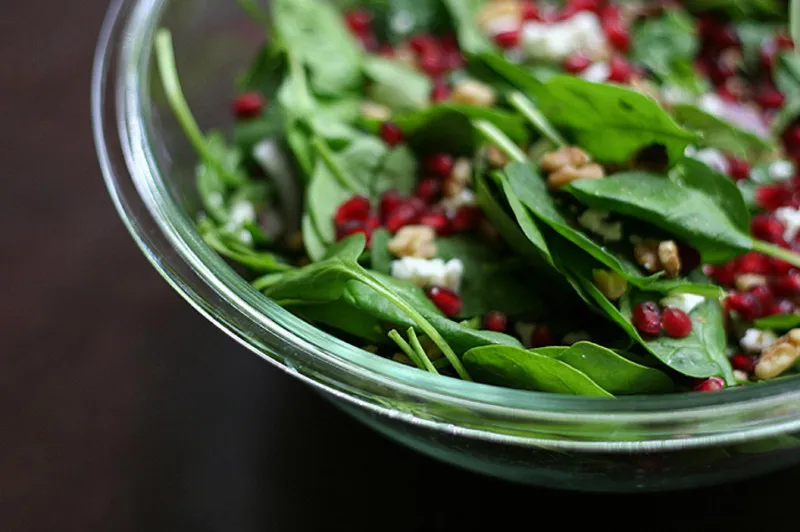 receta Ensalada De Espinacas Y Granada