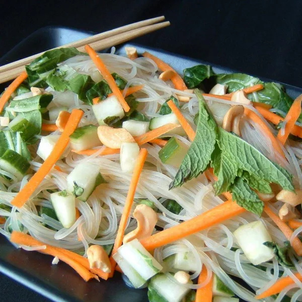 receta Salade de nouilles de riz vietnamiennes