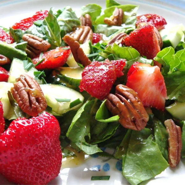 receta Salade romaine aux fraises II