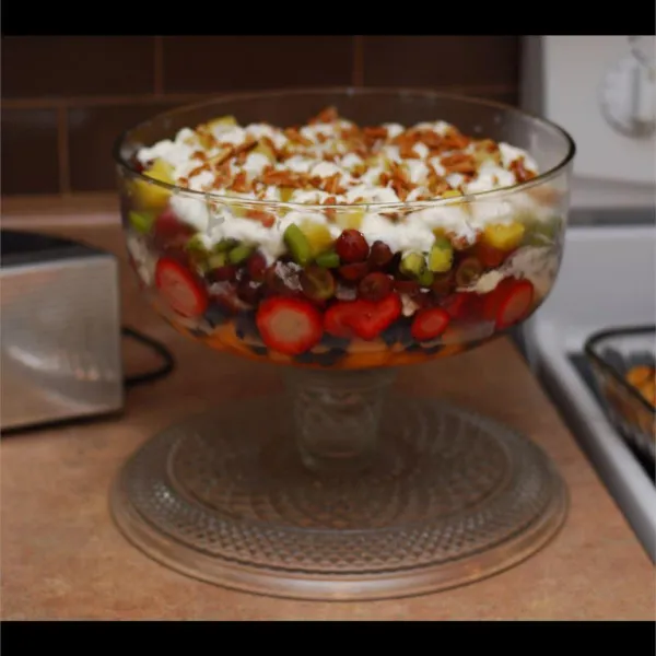 receta Salade de fruits à huit étages Suprême