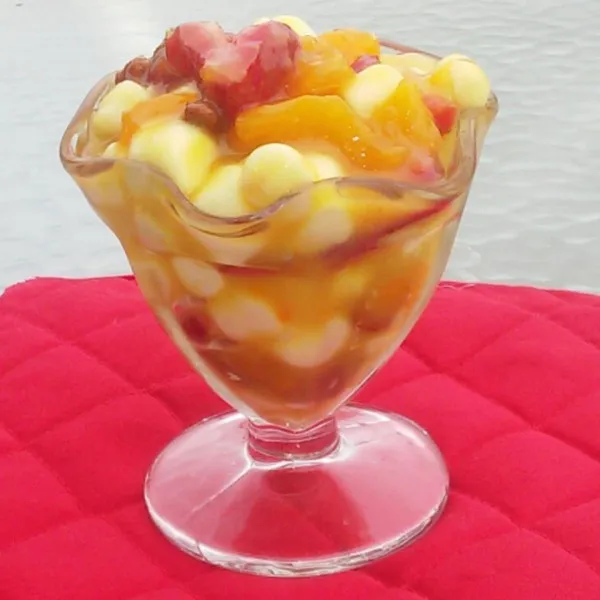 receta Salade de fruits et guimauves