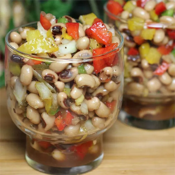 receta Salade de pois aux yeux noirs marinés