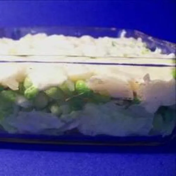 recette Salade de pois étagée