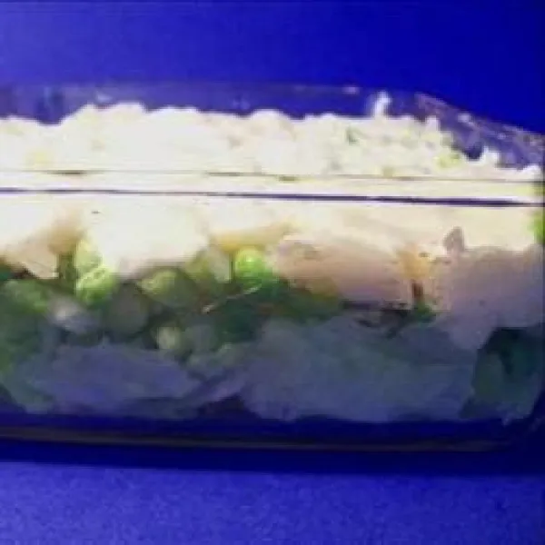 receta Ensalada De Guisantes En Capas