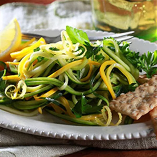 receta Salade d'herbes avec vinaigrette au citron
