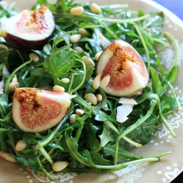 receta Salade de figues et de roquette