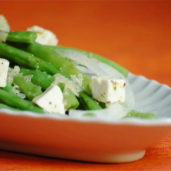 receta Salade de haricots verts et feta