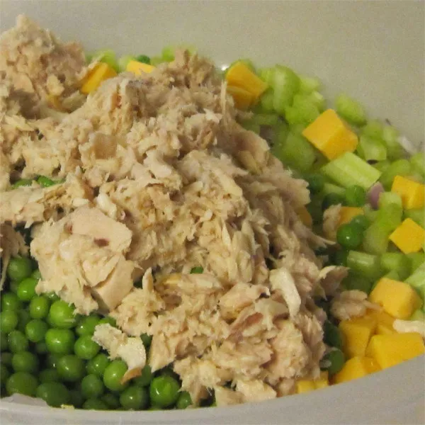 receta Salade Macaroni au thon Grandma Wells