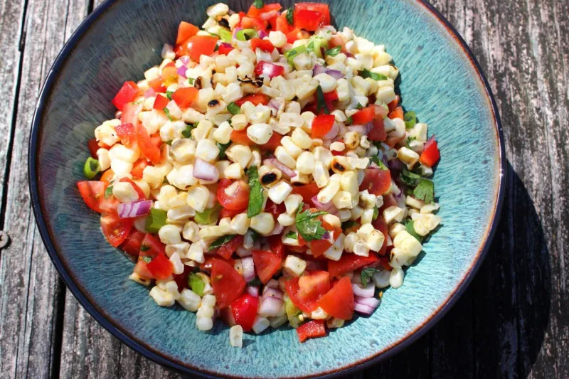 receta Salade de maïs grillé facile