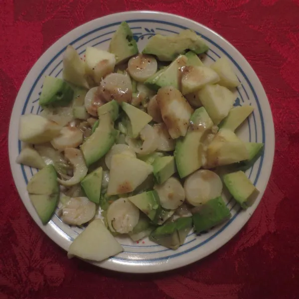 receta Salade Pomme, Avocat et Coeurs de Palmier