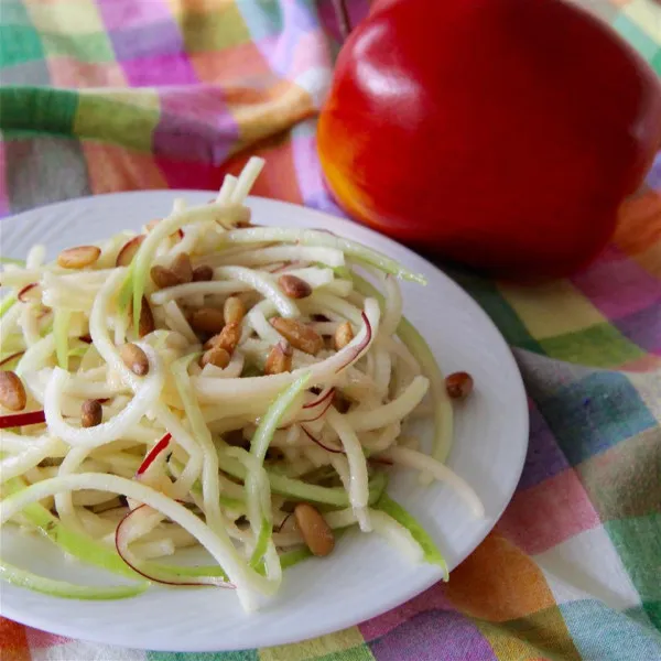 receta Salade de spirales de pommes