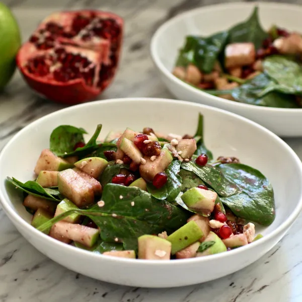 recetas Ensalada De Manzana, Granada Y Pecanas