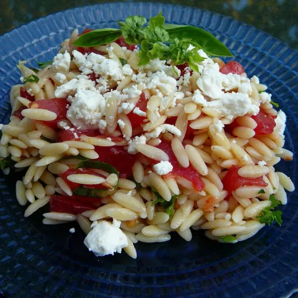 receta Salade d'orzo aux tomates et à la feta