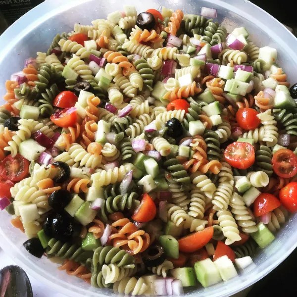 receta Ensalada De Pasta Arcoiris II