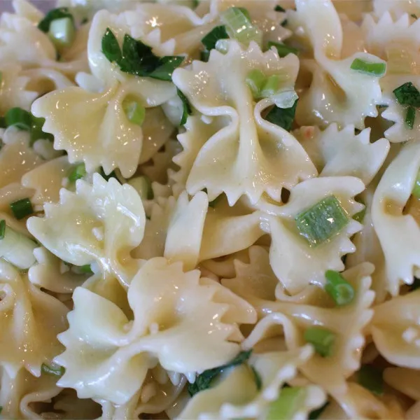 recetas Ensalada De Pasta Con Ajo Y Cebolla Verde