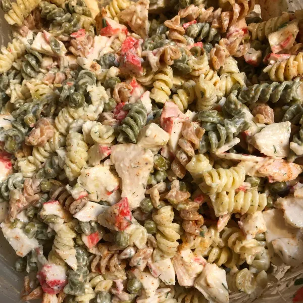 receta Salade de pâtes au crabe facile