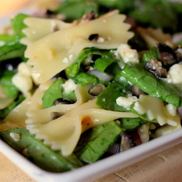 recetas Ensalada De Pasta De Espinacas