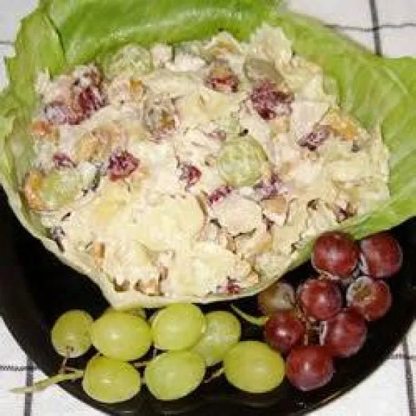 receta Salade De Pâtes Au Poulet Aux Noix De Cajou Et Canneberges Séchées