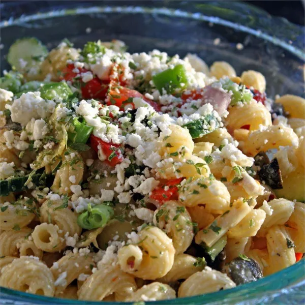 receta Ensalada De Pasta Griega