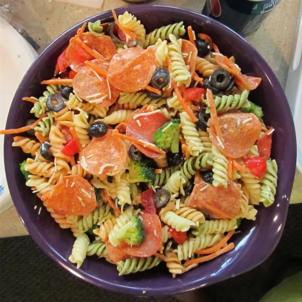 receta Salade de pÃ¢tes italienne simple