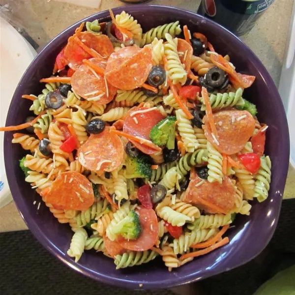 receta Ensalada De Pasta Italiana Simple