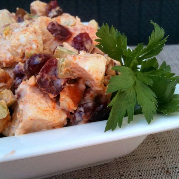 recetas Ensalada De Pollo Navideña