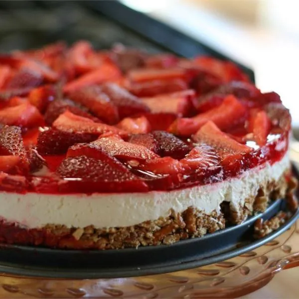 recette Judy's Strawberry Pretzel Salad