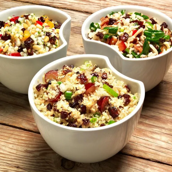 receta Salade de quinoa, raisins et pruneaux