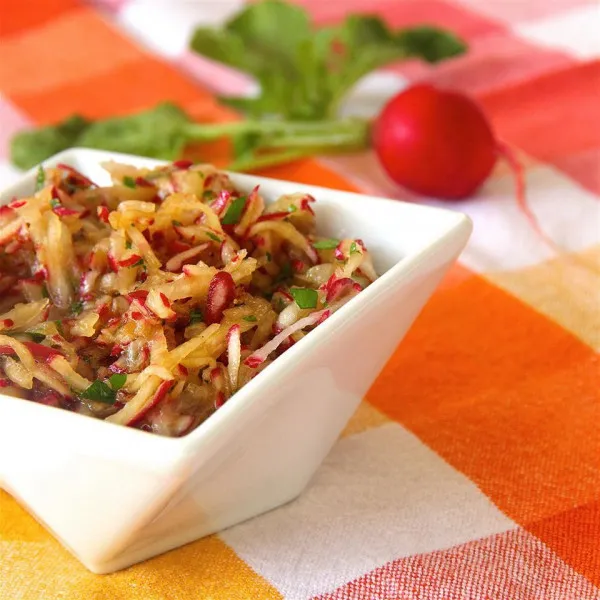 receta Ensalada De Rábano Rojo Ultra-Simple Y Deliciosa