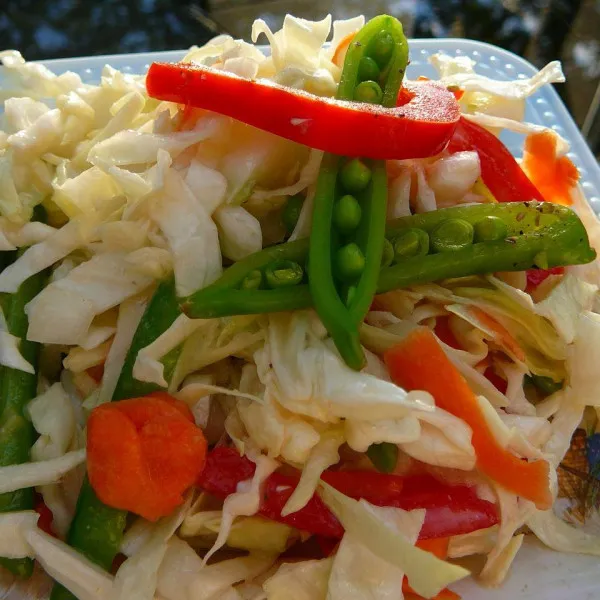 recetas Ensalada De Repollo Napa Y Arvejas Chinas