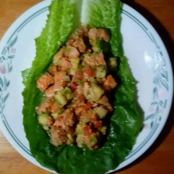 receta Salade de saumon et avocat