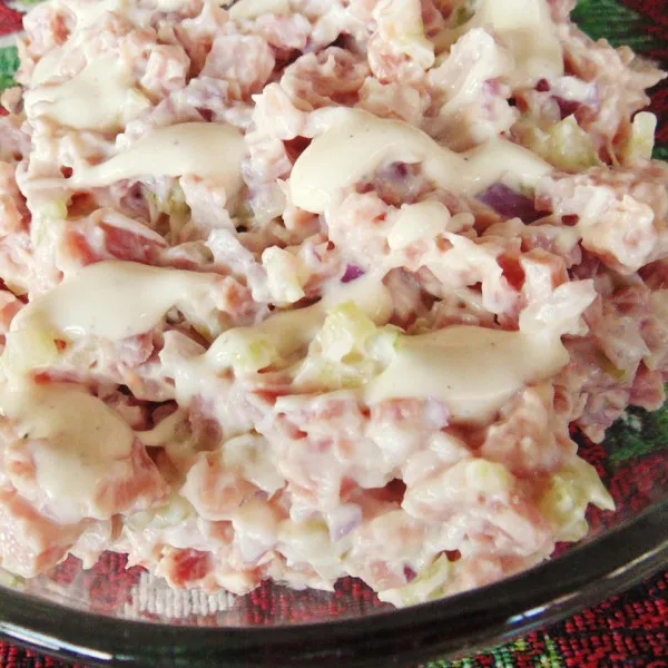 receta Salade de restes de jambon