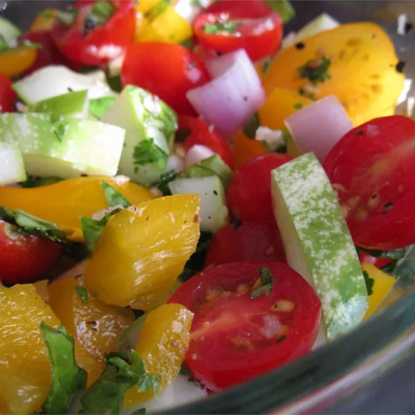 receta salade de tomates fraîches