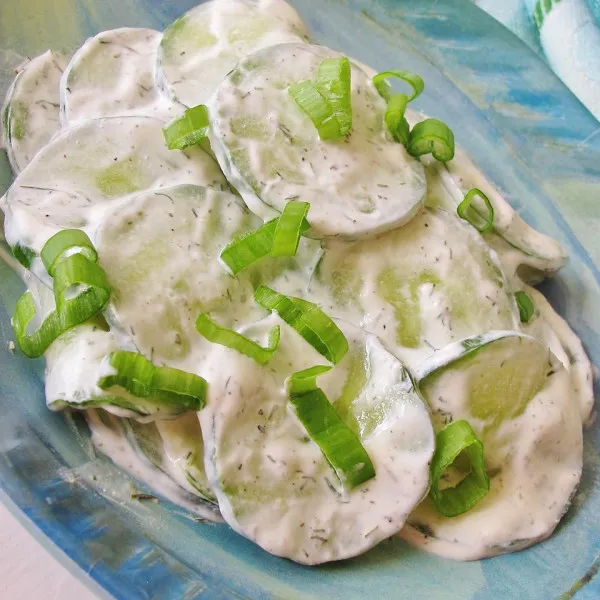 receta Salade de concombre frais