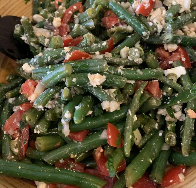receta Salade Froide Haricots Verts avec Fromage Feta et Tomate s Cerise